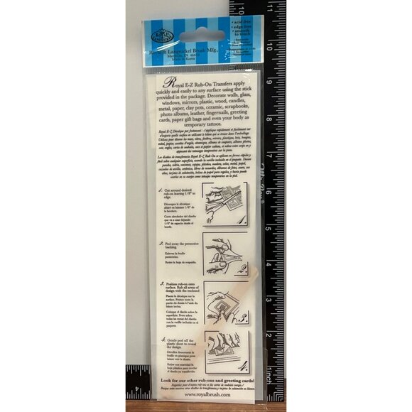 Royal Langnickel EZ RUB ON Transfer HOLIDAY WORDS FTIP-1277 TIP OF THE BRUSH - Picture 5 of 5